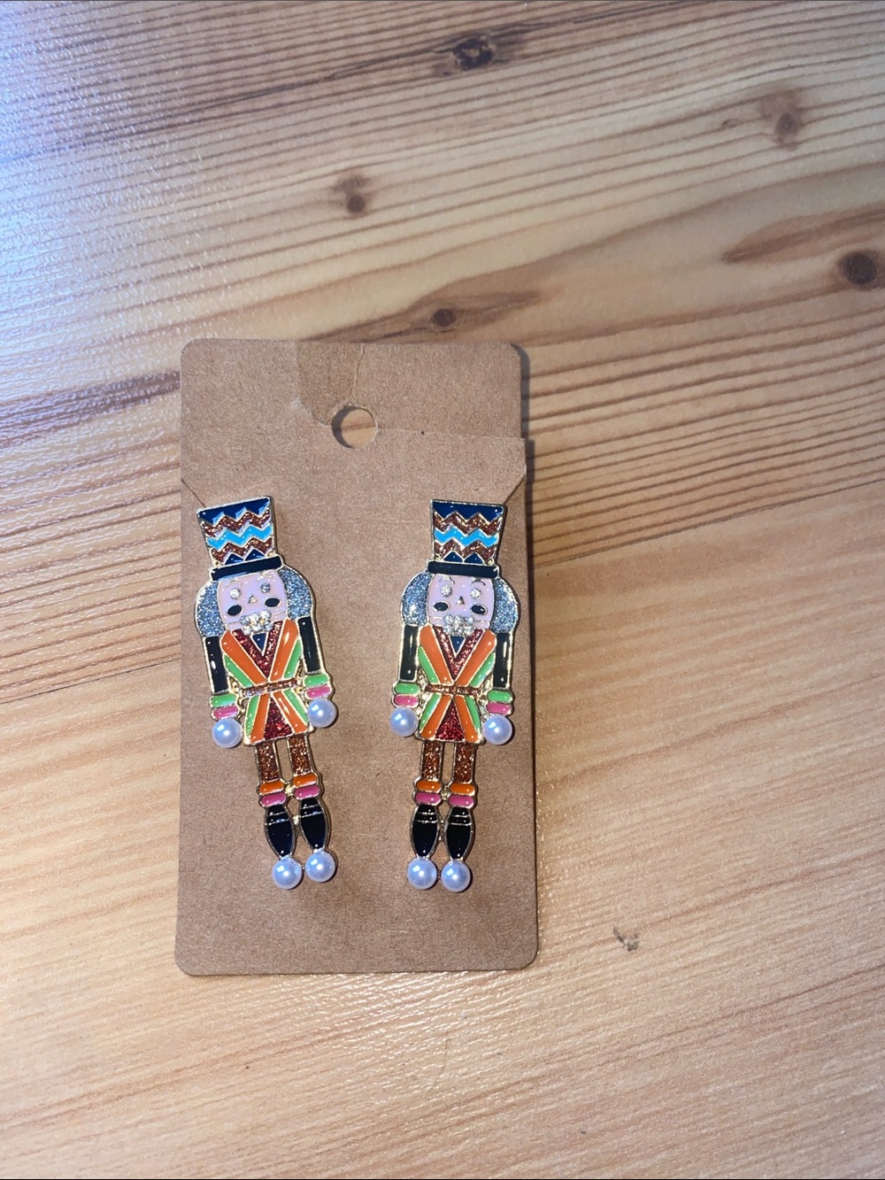Multicolor Nutcracker Drop Earrings — Festive Women’s Jewelry